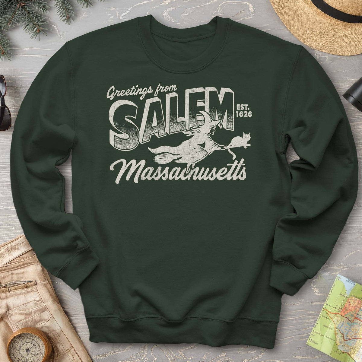 Greetings from Salem Massachusetts Sweatshirt