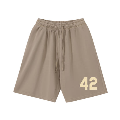 Classic 42 Number Print Casual Street Shorts