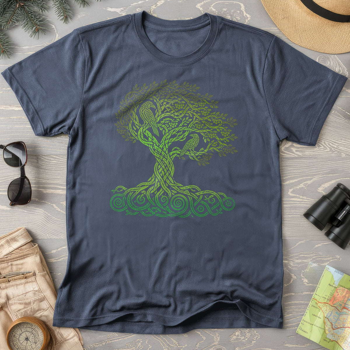 Celtic Raven Tree T-Shirt