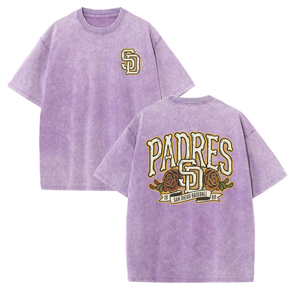 San Diego Vintage Crest Baseball Style T Shirt