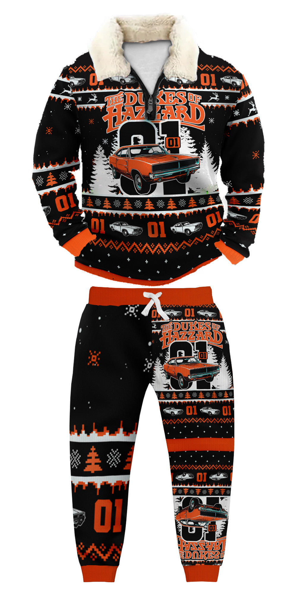 Ugly Quarter Zip Sweatshirt & Sweatpant Set d132