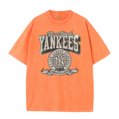 Vintage NY Style American League Retro Baseball Streetwear Tee