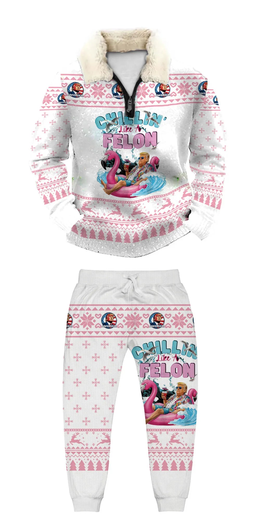 Ugly Quarter Zip Sweatshirt & Sweatpant Set af1f 78d7