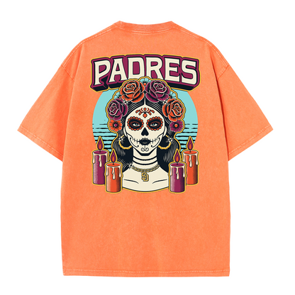 San Diego Inspired Sugar Skull Rose Graphic T Shirt