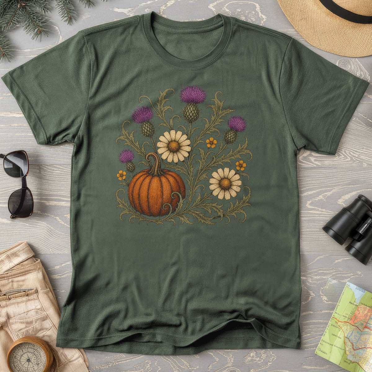 Pumpkin Thistles T-Shirt