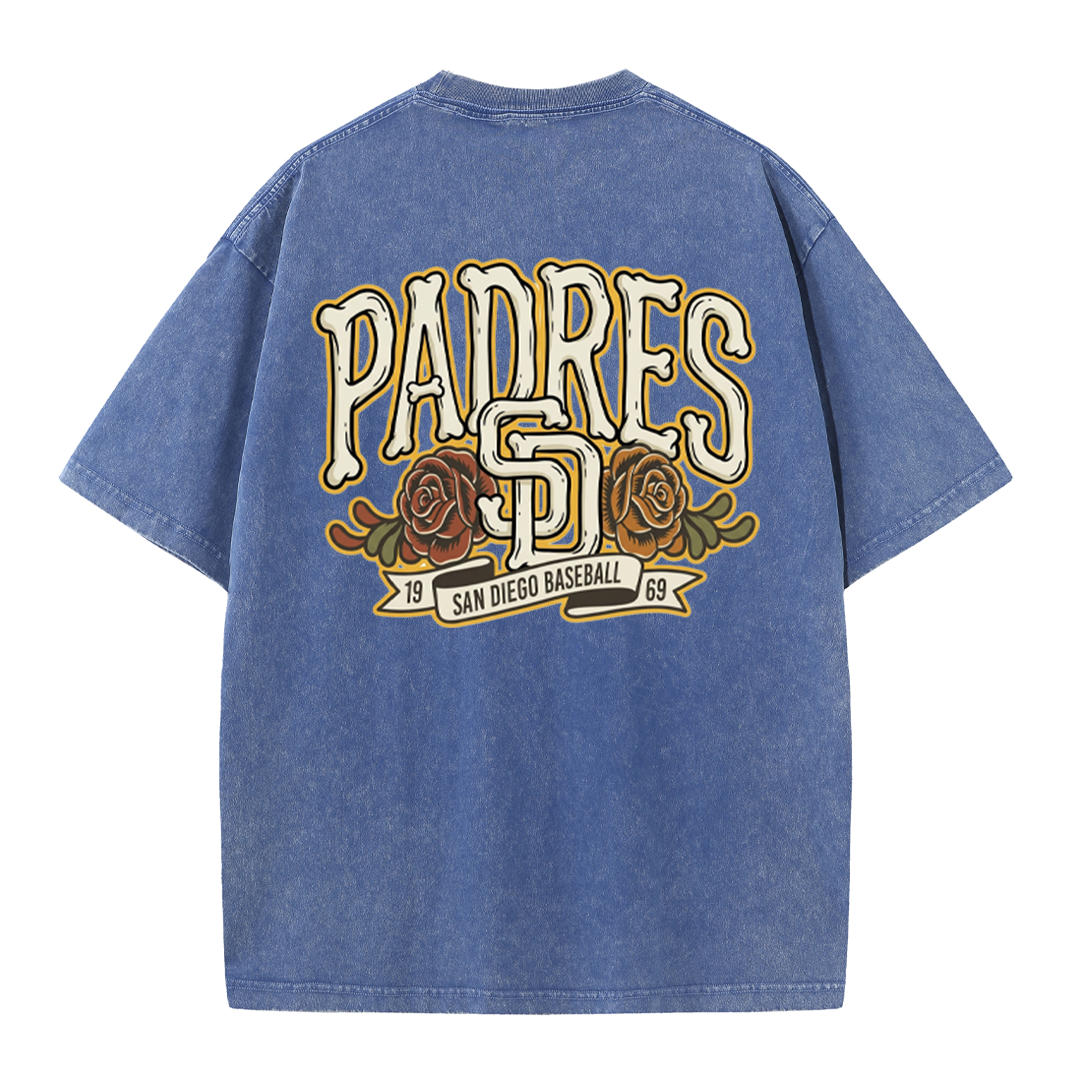 San Diego Vintage Crest Baseball Style T Shirt