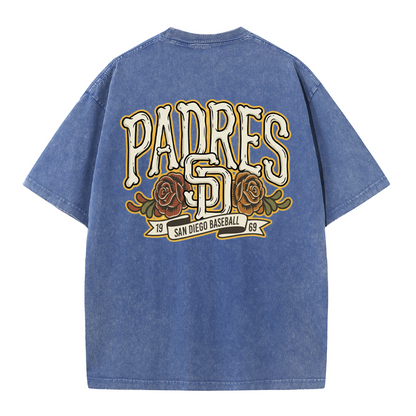 San Diego Vintage Crest Baseball Style T Shirt