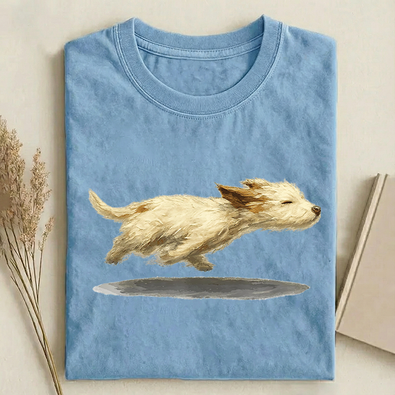 Cute Running Dog T-shirt