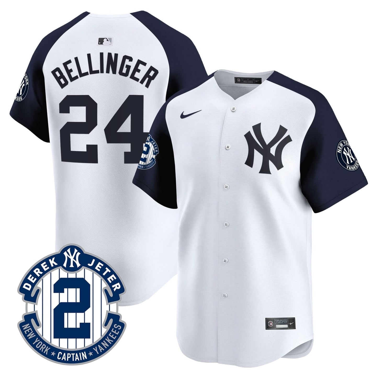 NYY 2026 Baseball Jersey – Legacy Patch Edition – All Stitched