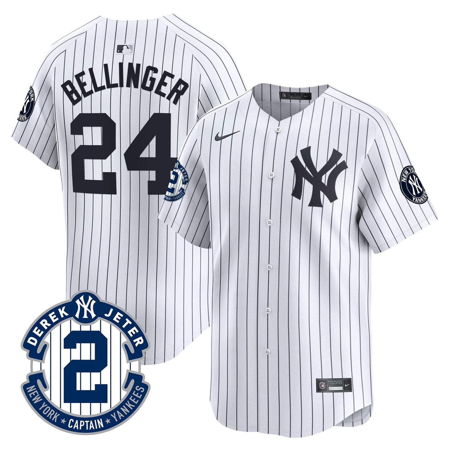 NYY 2026 Baseball Jersey – Legacy Patch Edition – All Stitched
