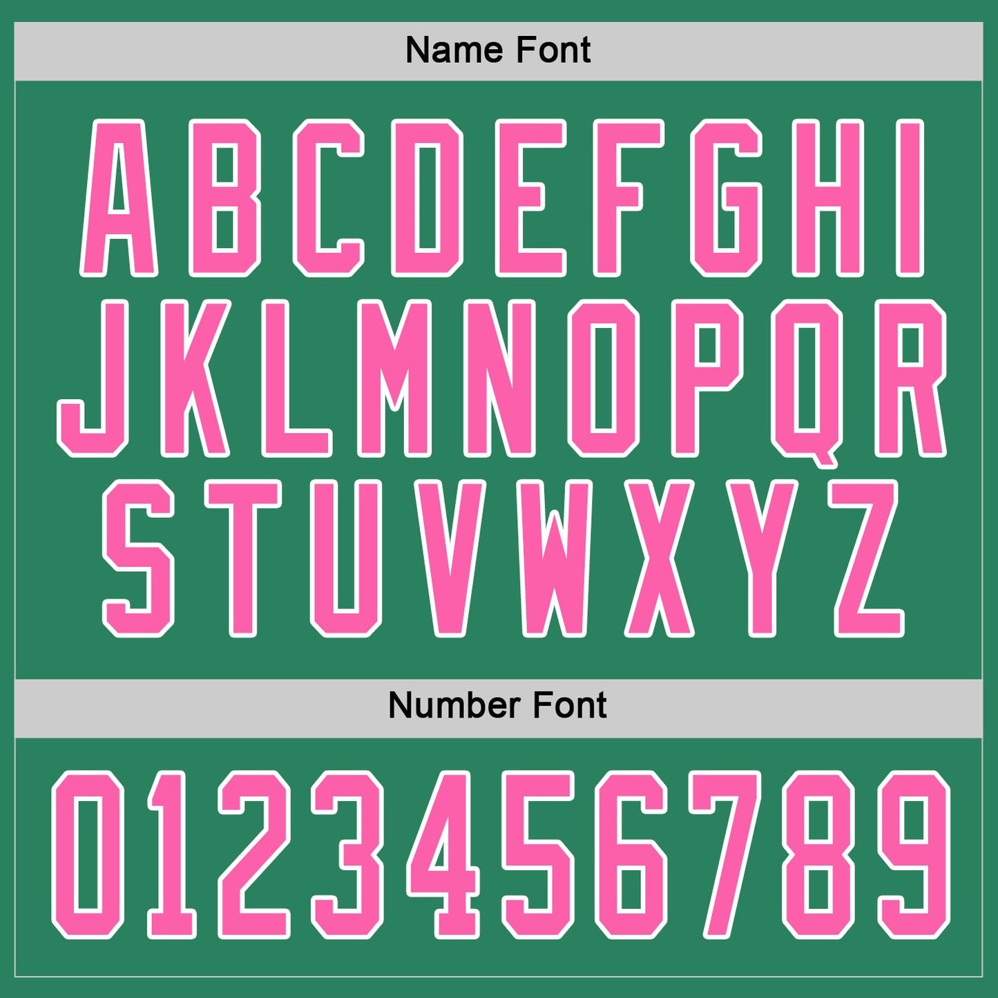 Kelly Green Pink-White Custom Hockey Jersey