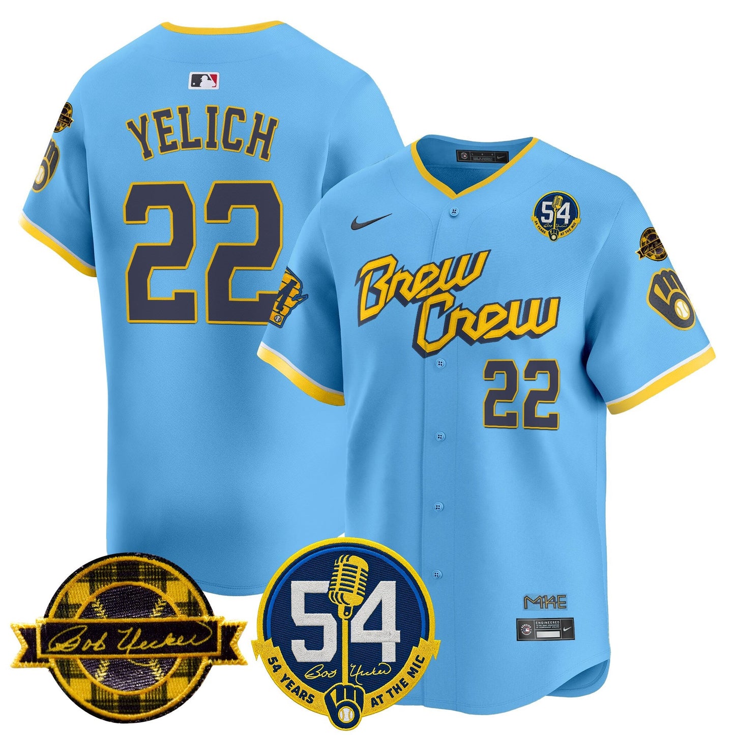 MIL 2026 Baseball Jersey – 54 Seasons Tribute Edition – All Stitched