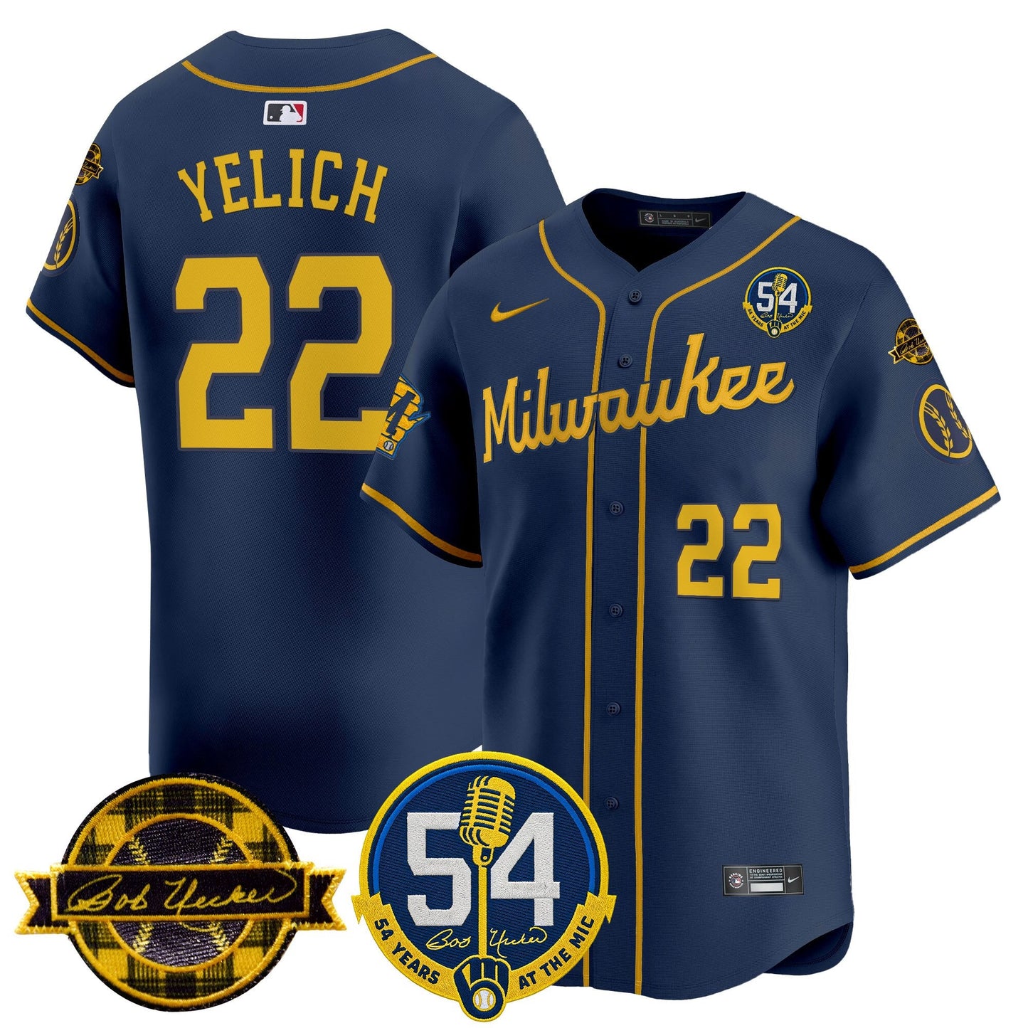 MIL 2026 Baseball Jersey – 54 Seasons Tribute Edition – All Stitched