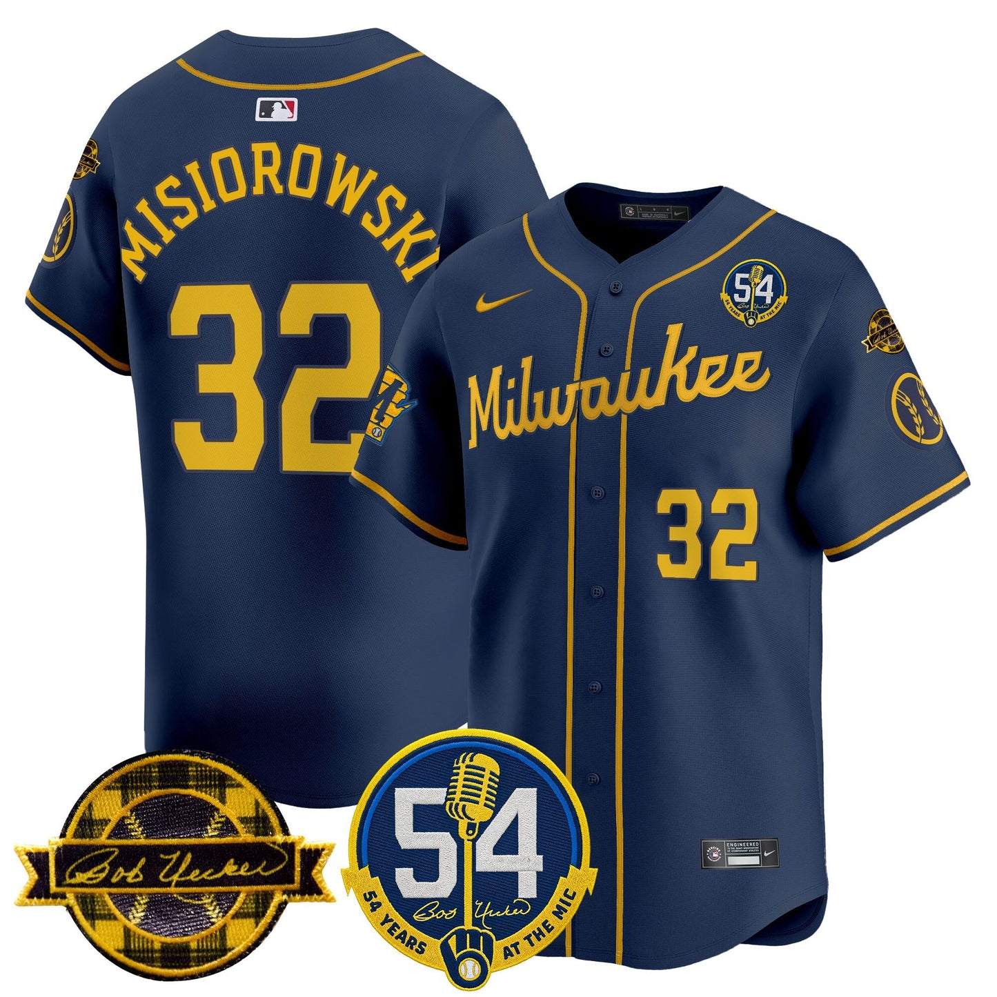 MIL 2026 Baseball Jersey – 54 Seasons Tribute Edition – All Stitched