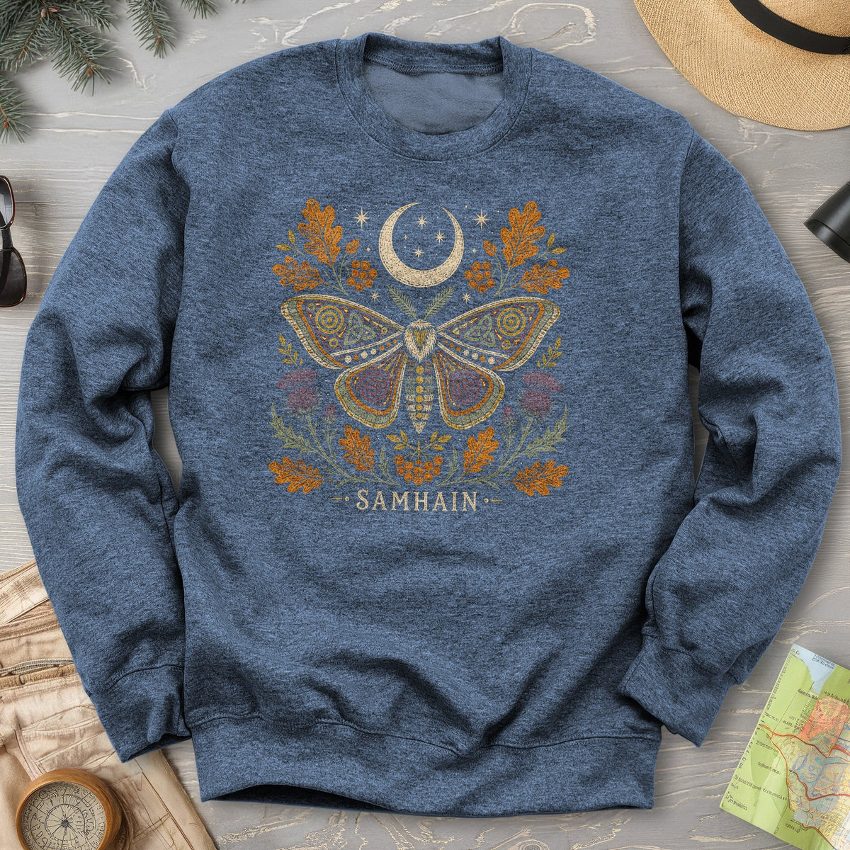 Samhain Autumn Moth Sweatshirt