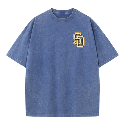 San Diego Vintage Crest Baseball Style T Shirt