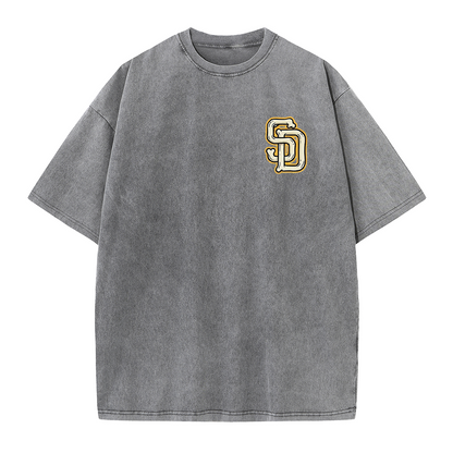 San Diego Vintage Crest Baseball Style T Shirt