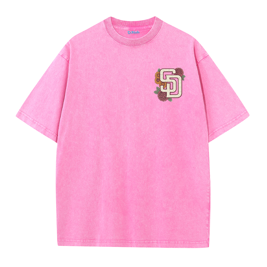 San Diego Inspired Sugar Skull Rose Graphic T Shirt
