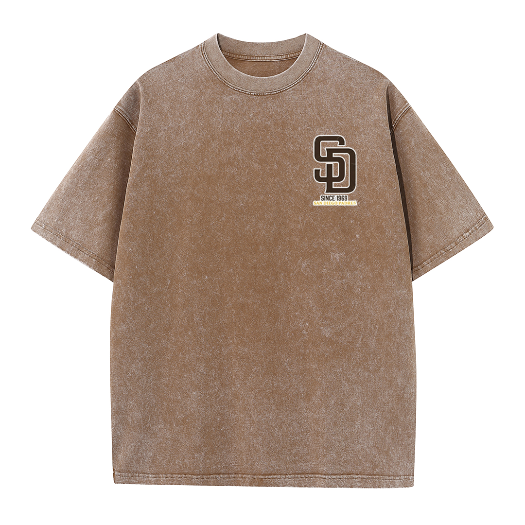 San Diego Cartoon Baseball Hotdog Vintage Style T Shirt