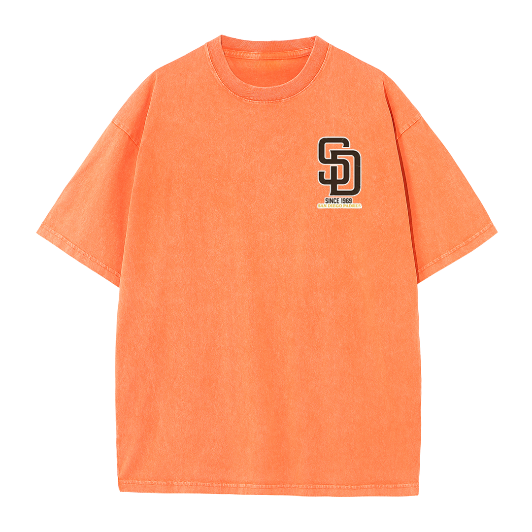 San Diego Cartoon Baseball Hotdog Vintage Style T Shirt