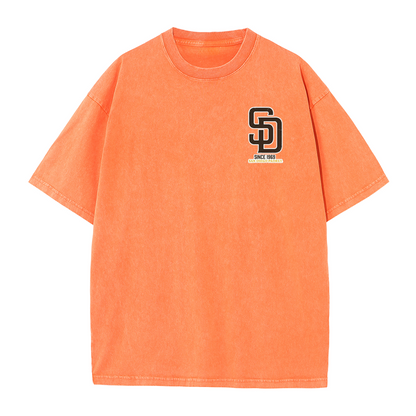 San Diego Cartoon Baseball Hotdog Vintage Style T Shirt