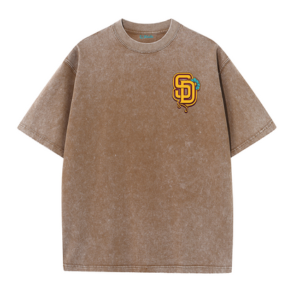 San Diego Skull Rose Candle Graphic T Shirt