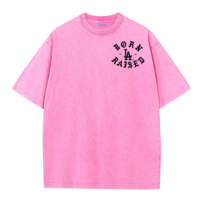 Back to Back Champions Vintage Washed T-Shirt – LA Born Raised Graphic Streetwear Tee