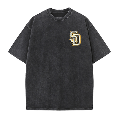 San Diego Vintage Crest Baseball Style T Shirt