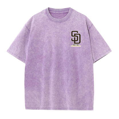 San Diego Cartoon Baseball Hotdog Vintage Style T Shirt