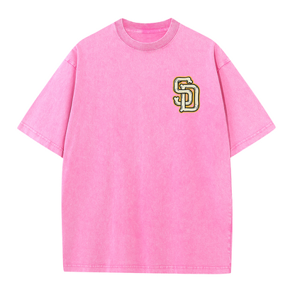 San Diego Vintage Crest Baseball Style T Shirt
