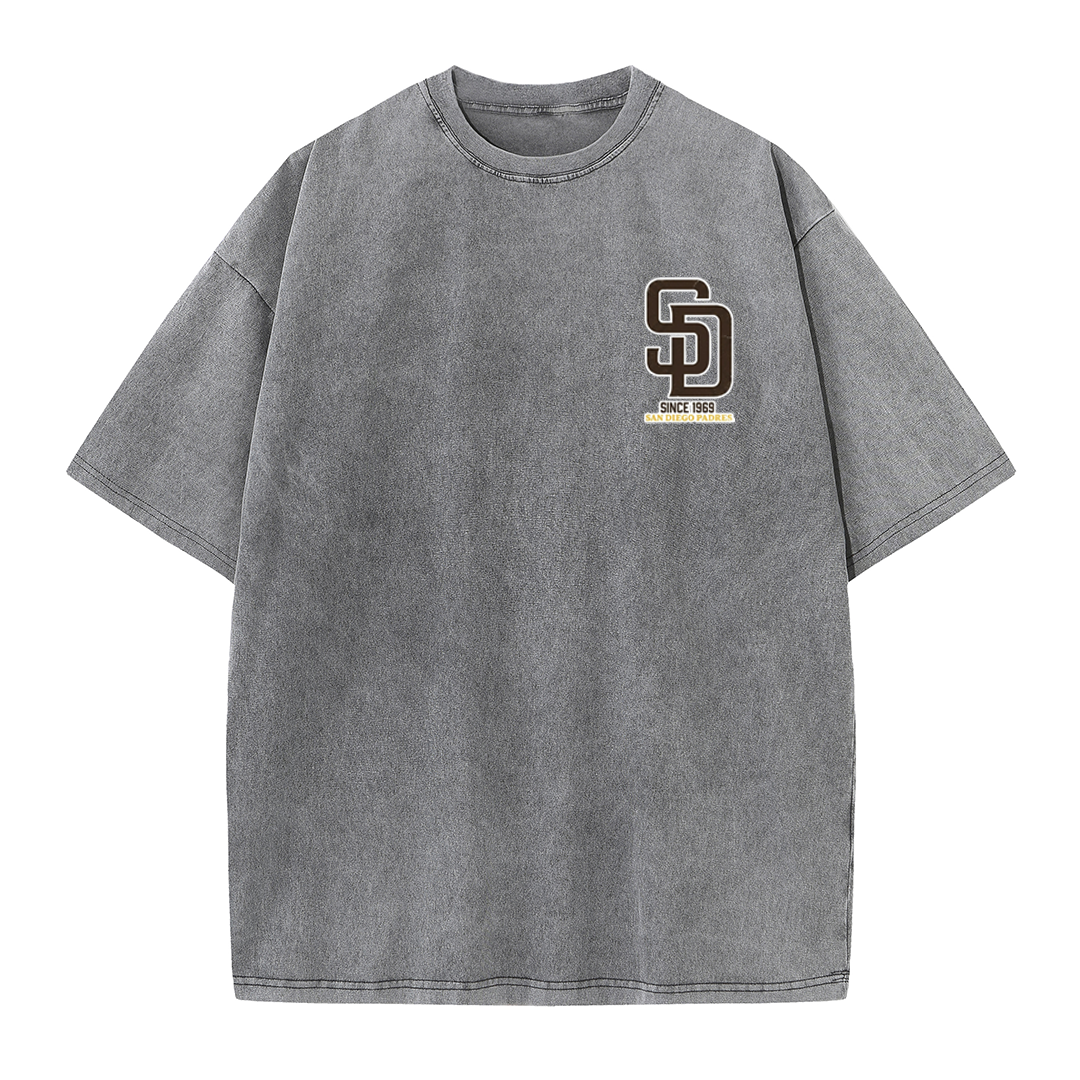 San Diego Cartoon Baseball Hotdog Vintage Style T Shirt