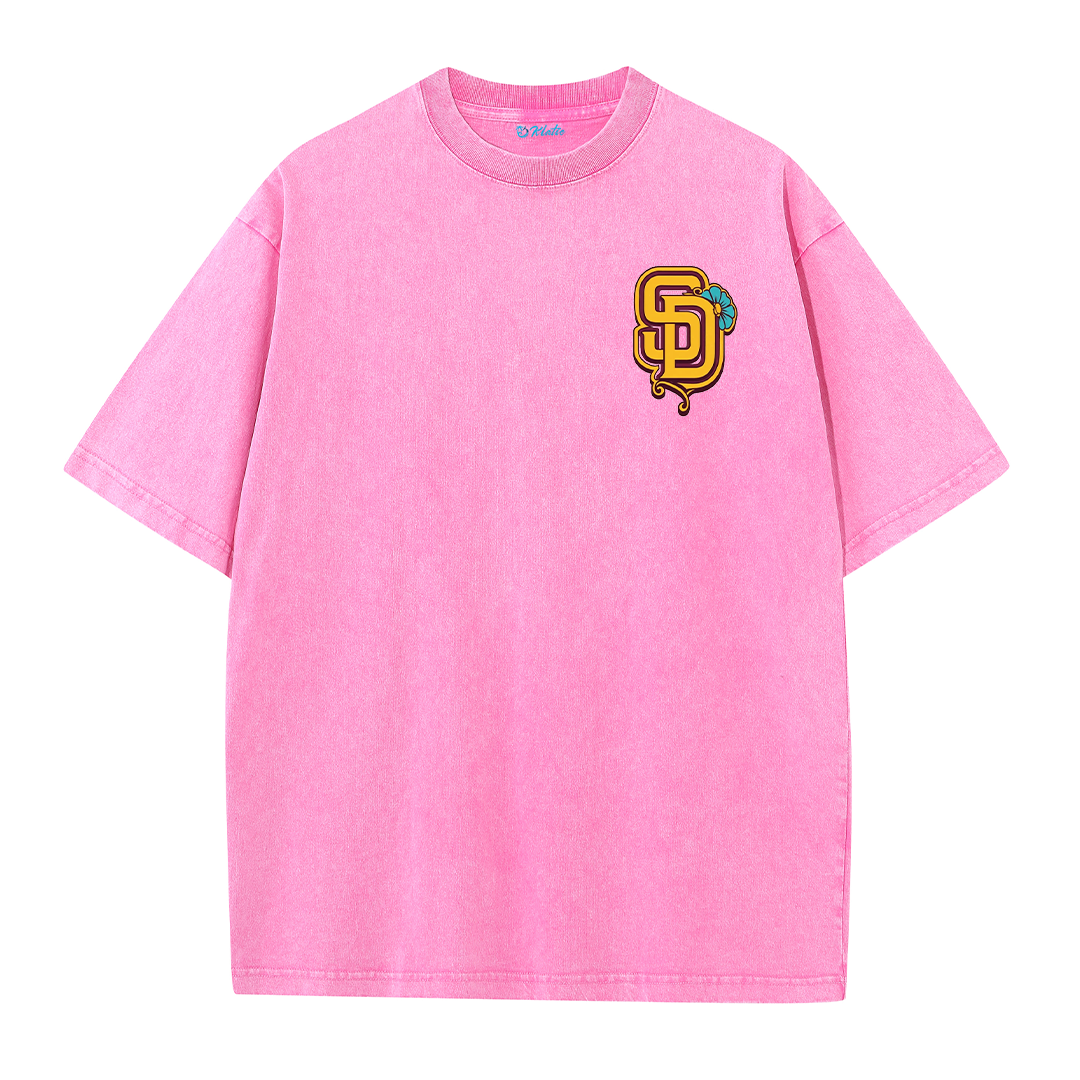 San Diego Skull Rose Candle Graphic T Shirt
