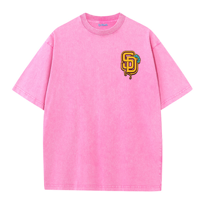San Diego Skull Rose Candle Graphic T Shirt