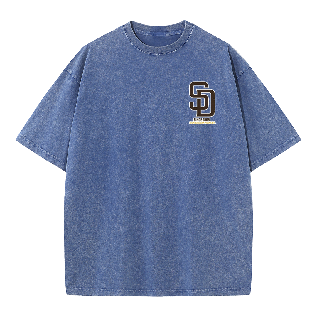 San Diego Cartoon Baseball Hotdog Vintage Style T Shirt