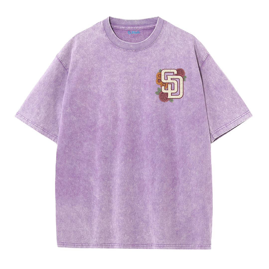 San Diego Inspired Sugar Skull Rose Graphic T Shirt