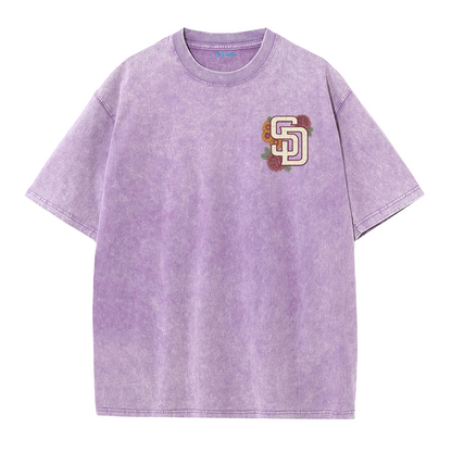 San Diego Inspired Sugar Skull Rose Graphic T Shirt