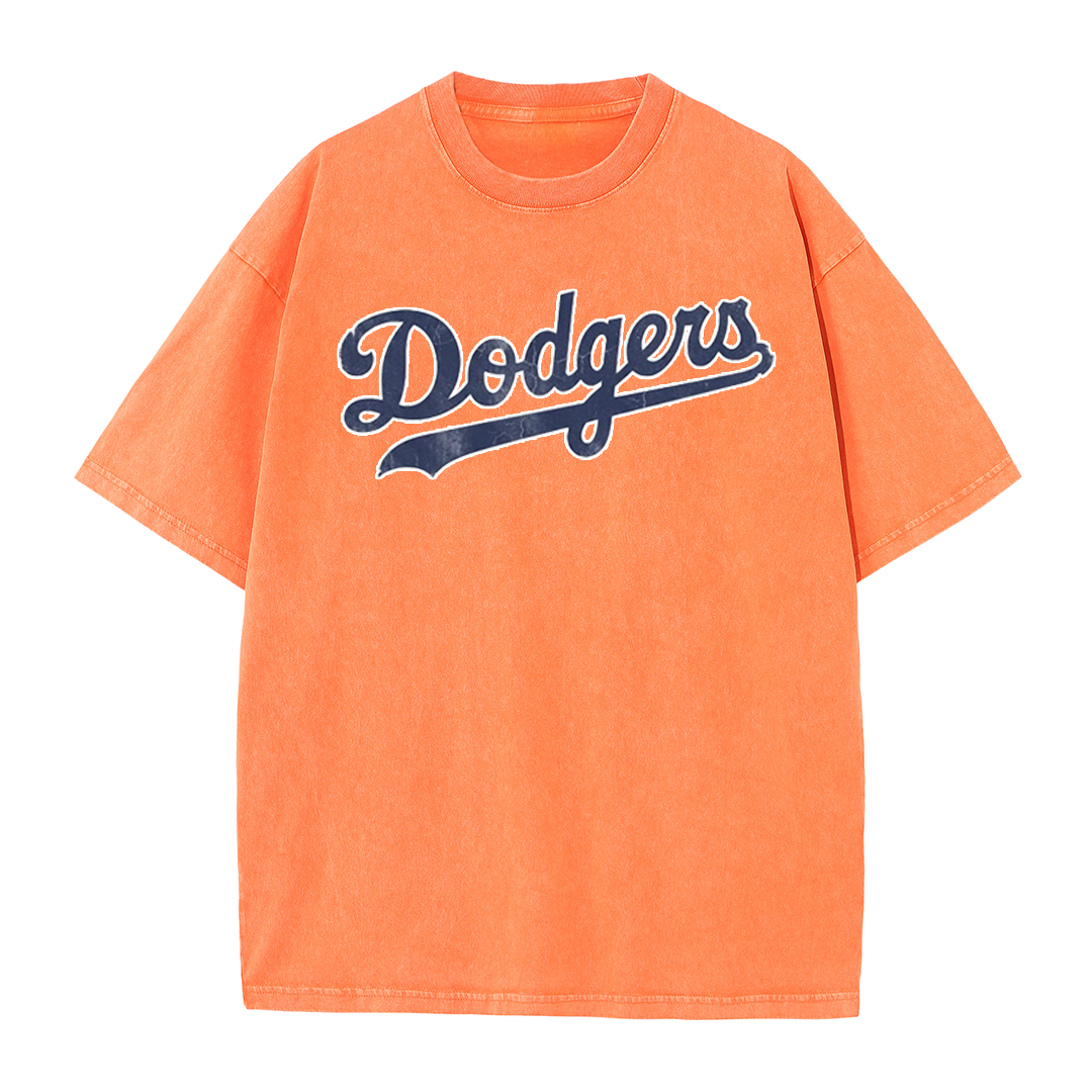 Vintage Washed LA Blue Script 42 Player Graphic T Shirt