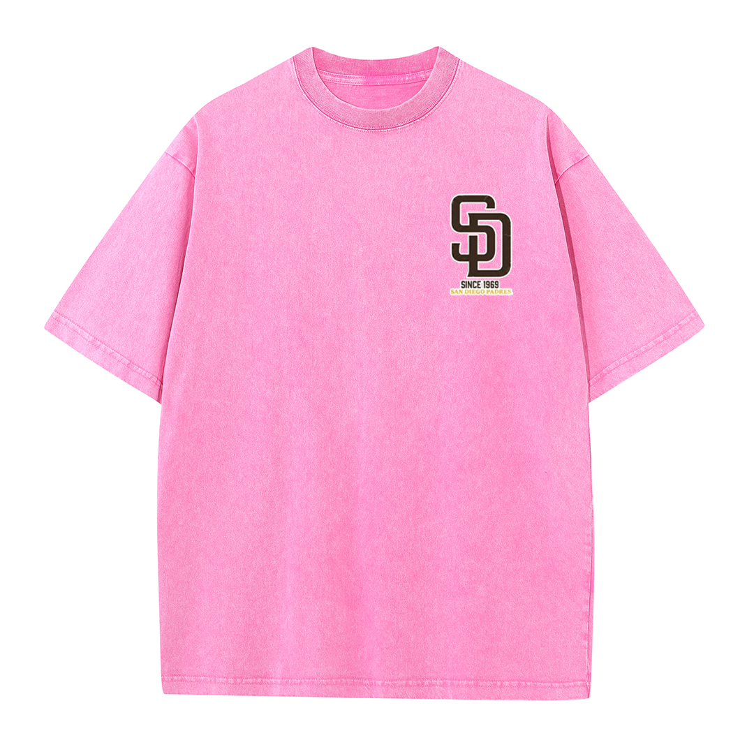 San Diego Cartoon Baseball Hotdog Vintage Style T Shirt