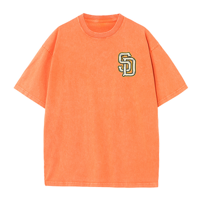 San Diego Vintage Crest Baseball Style T Shirt