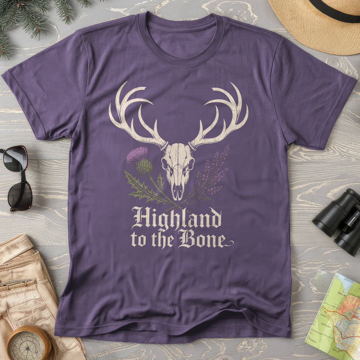 Highland Stag Skull T-Shirt