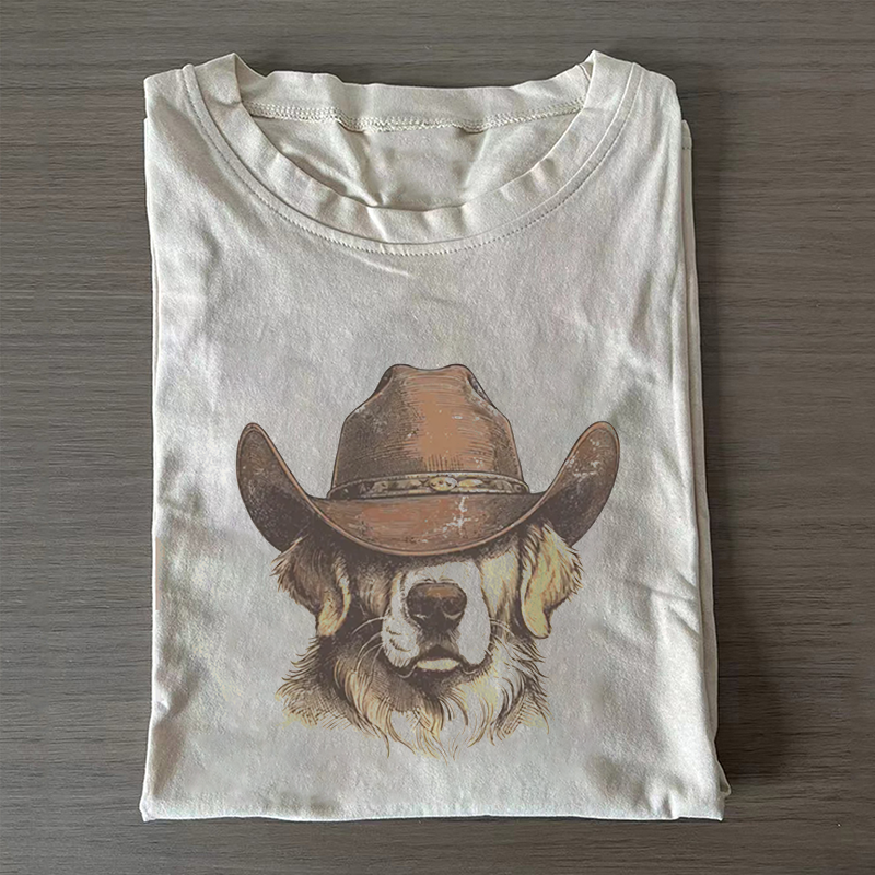 Golden Retriever Cowboy T-shirt