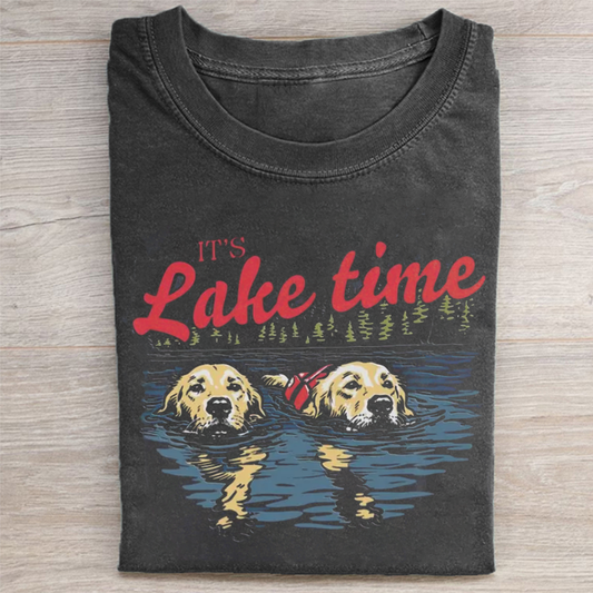 Lake Time Shirt Dog Lover T-shirt