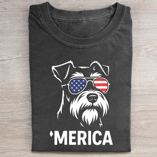 Miniature Schnauzer Merica T-shirt