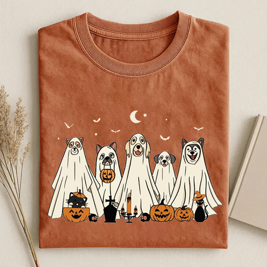 Halloween Ghost Dog T-shirt