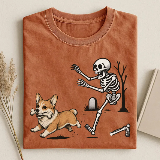Halloween Corgi Dog T-shirt