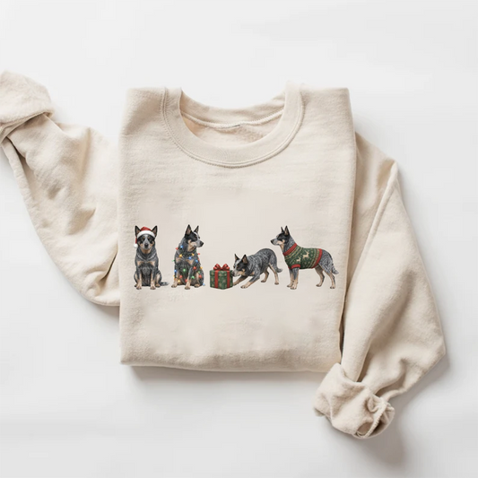 Blue Heeler Christmas Sweatshirt