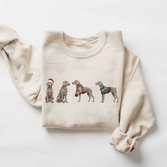 Weimaraner Christmas Sweatshirt