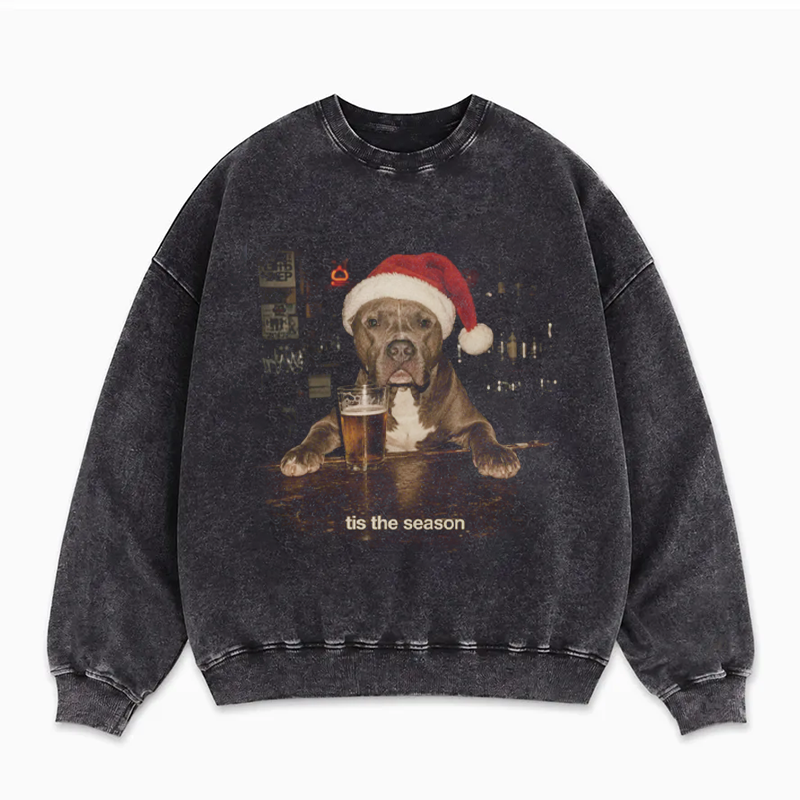 Funny Pitbull Christmas Sweatshirt