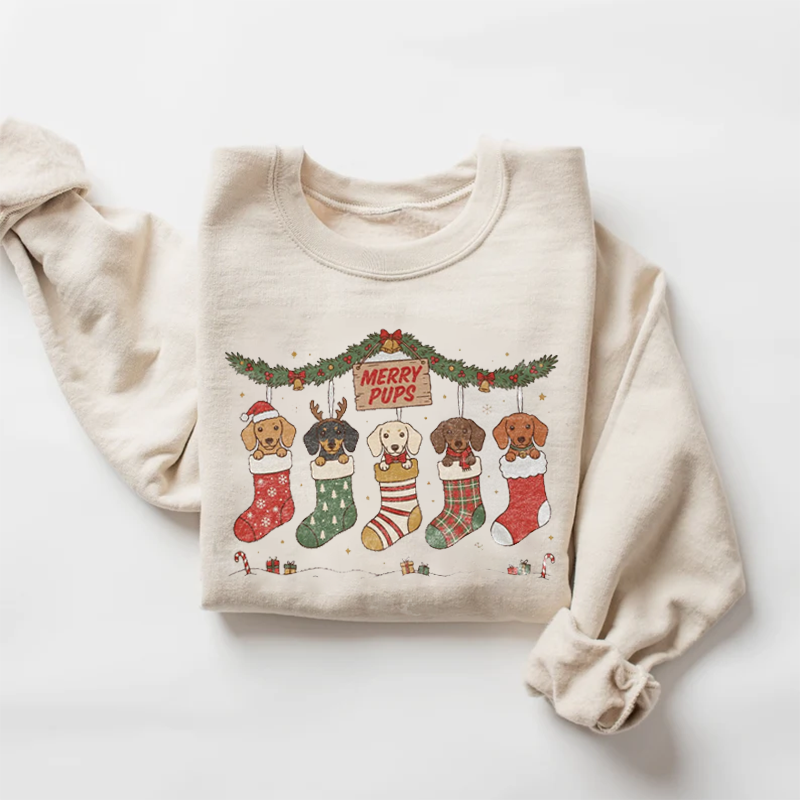Christmas Dachshund Sweatshirt