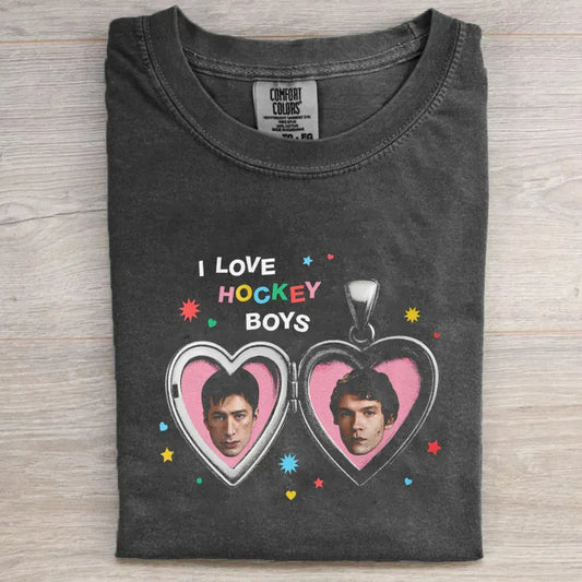 I Love Hockey Boys Funny Williams & Storrie Hockey T-shirt
